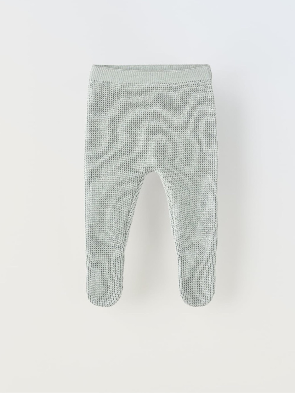 NWT Zara 0-1m waffle knit footed leggings